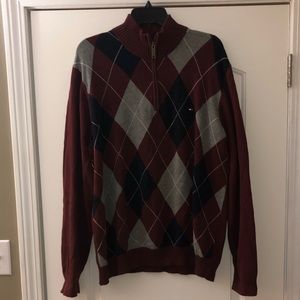 Tommy Hilfiger Quarter Zip Up Sweater